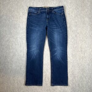 Seven7 Jeans Mens 34x30 Blue Straight Fit Premium Denim Stretch Medium Wash